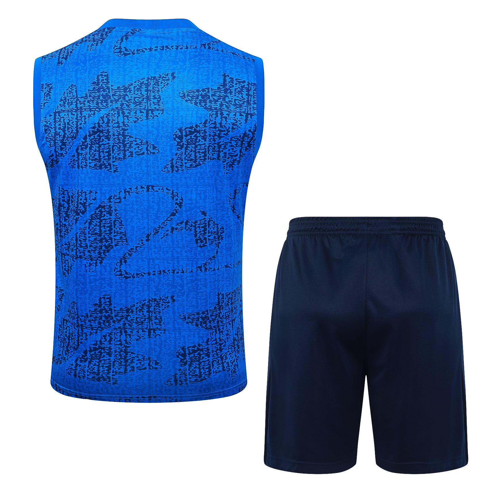 France Sleeveless Training Kit Blue 2025