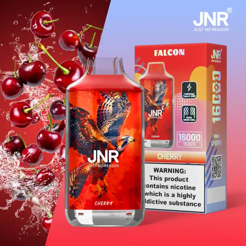 JNR - Falcon - 16K Puffs - Disposable Vape - Cherry