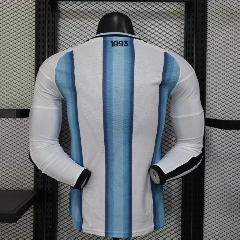 World Cup 2026 Argentina Soccer Jersey Home Shirt Player Version Long Sleeve