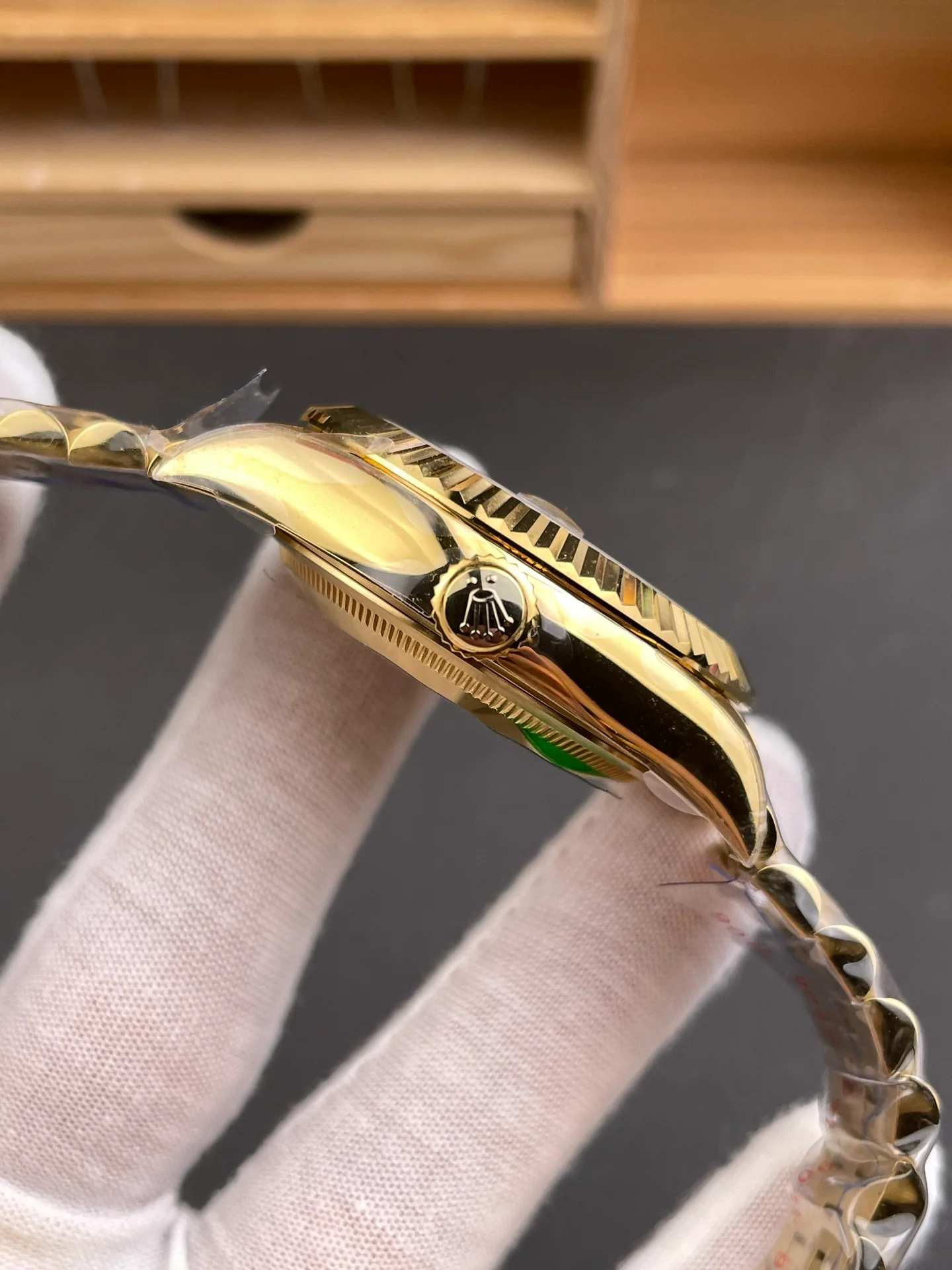 Full Gold Sky-Dweller Green Dial