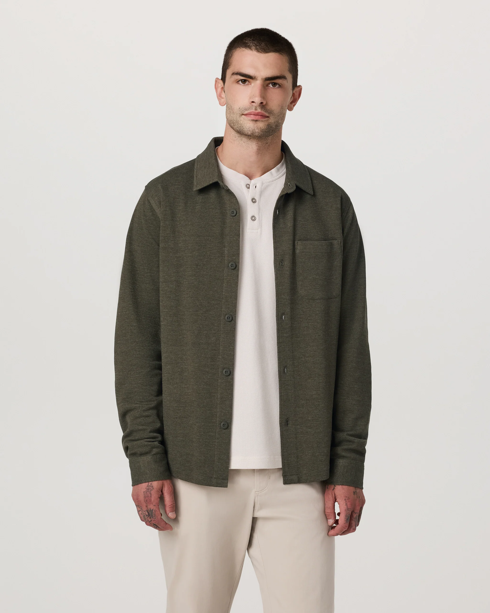 Long Sleeve Jeffreys Button Down Overshirt