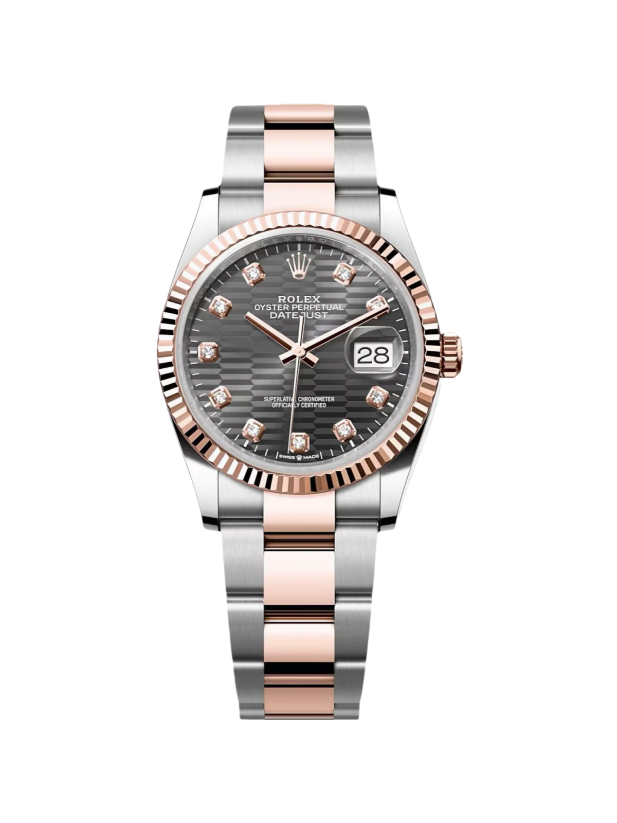 [2026 Mirror Grade]RLX  Datejust 36mm 126231 Slate Fluted Motif Dial 36mm Jubilee Bracelet