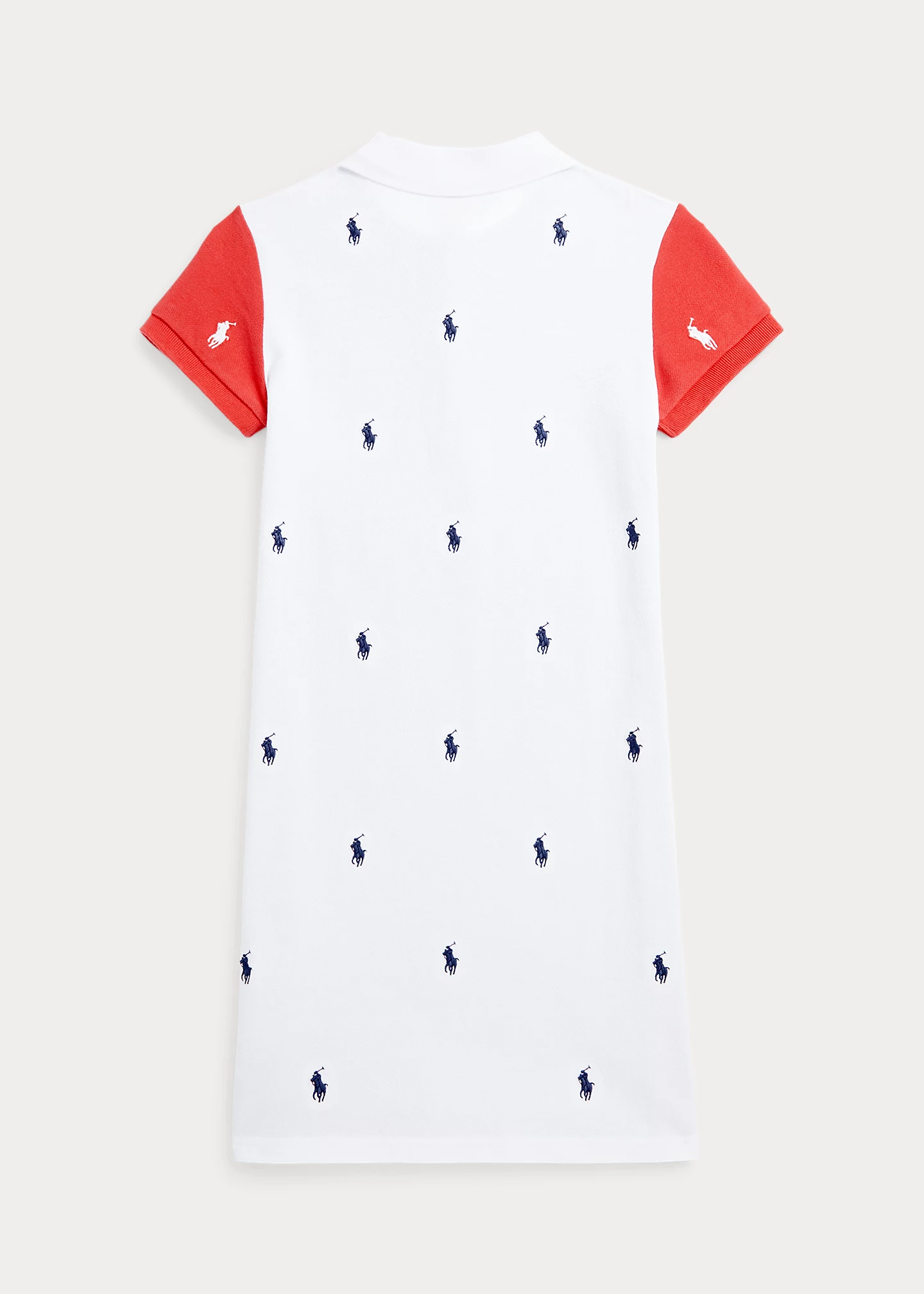 Polo Pony Cotton Mesh Polo Dress