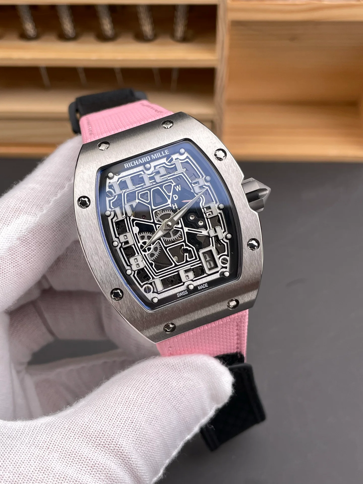 RM67-01 Titanium Case Ultra-Thin Baby Pink