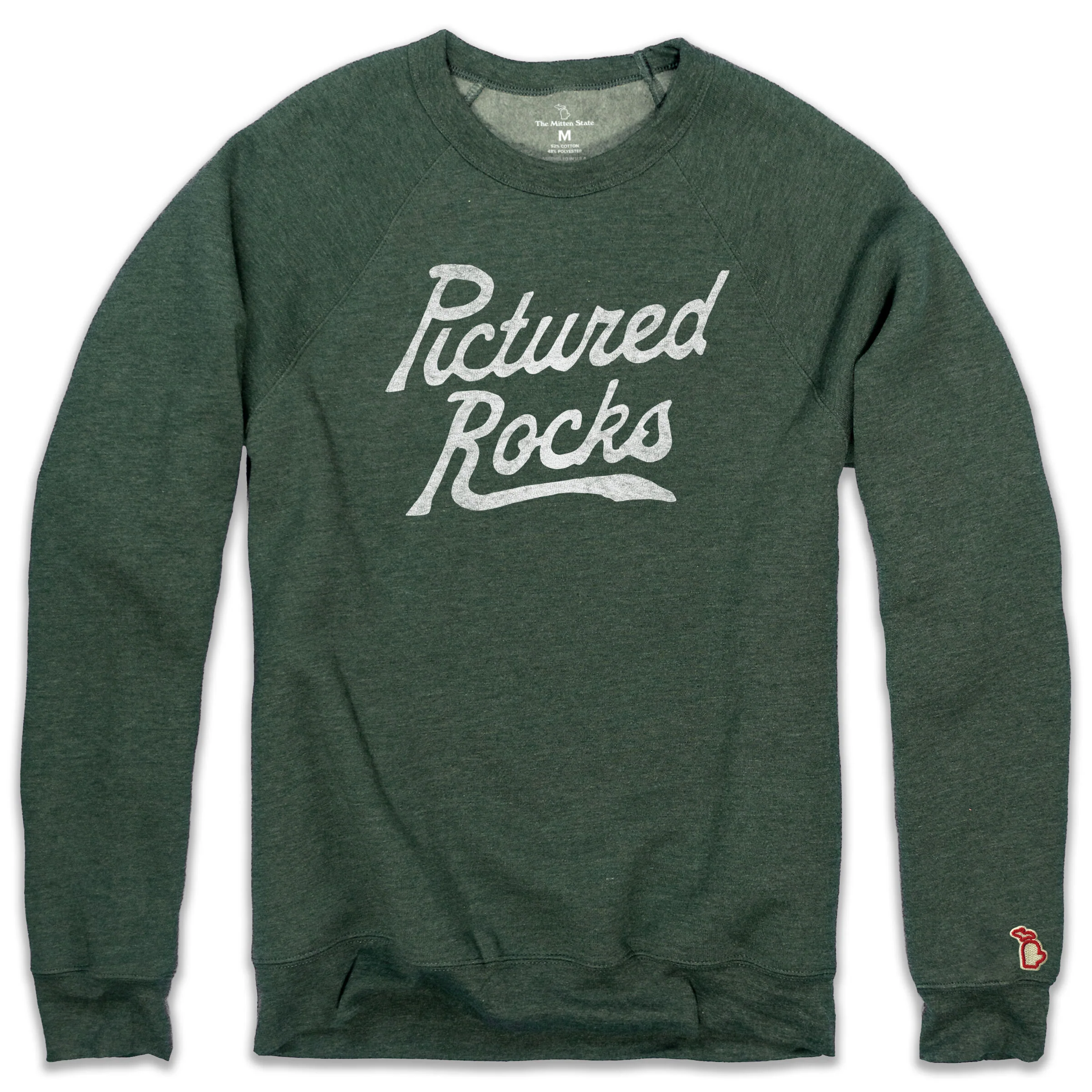 PICTURED ROCKS SCRIPT FLEECE SWEATSHIRT (UNISEX)