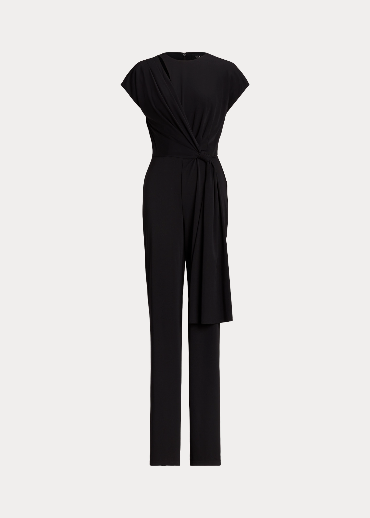 Tie-Front Jersey Wide-Leg Jumpsuit