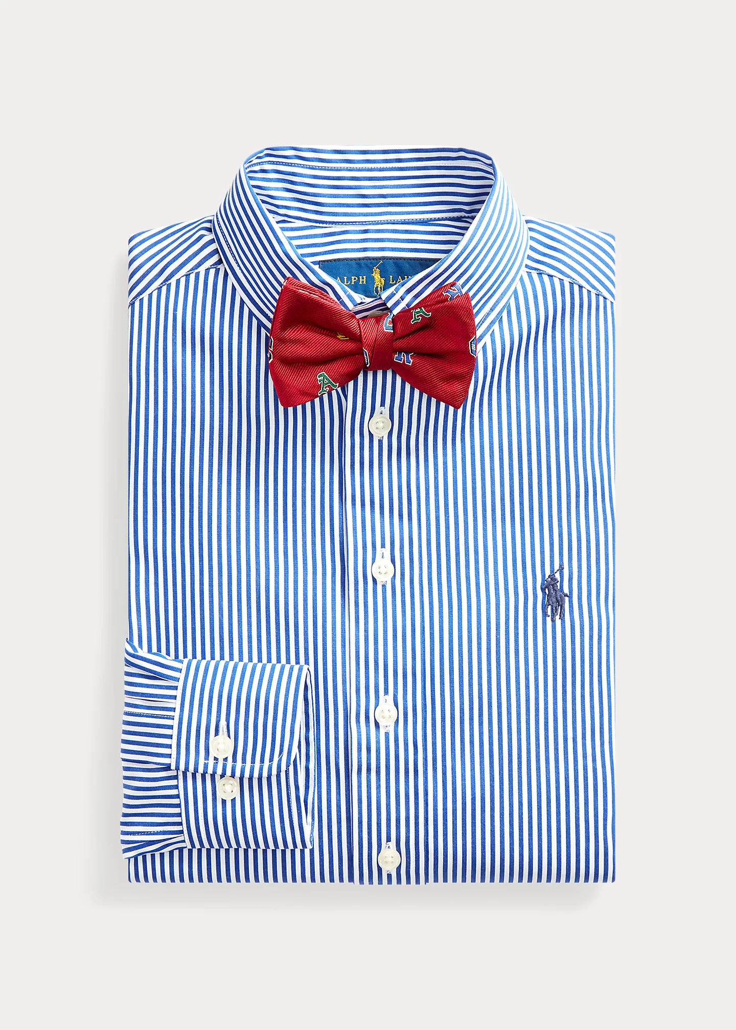 Slim Fit Striped Cotton Dress Shirt