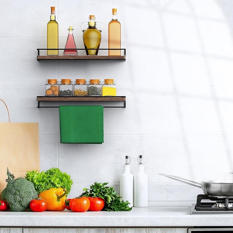 Floating Shelves Wall Mounted Set of 2