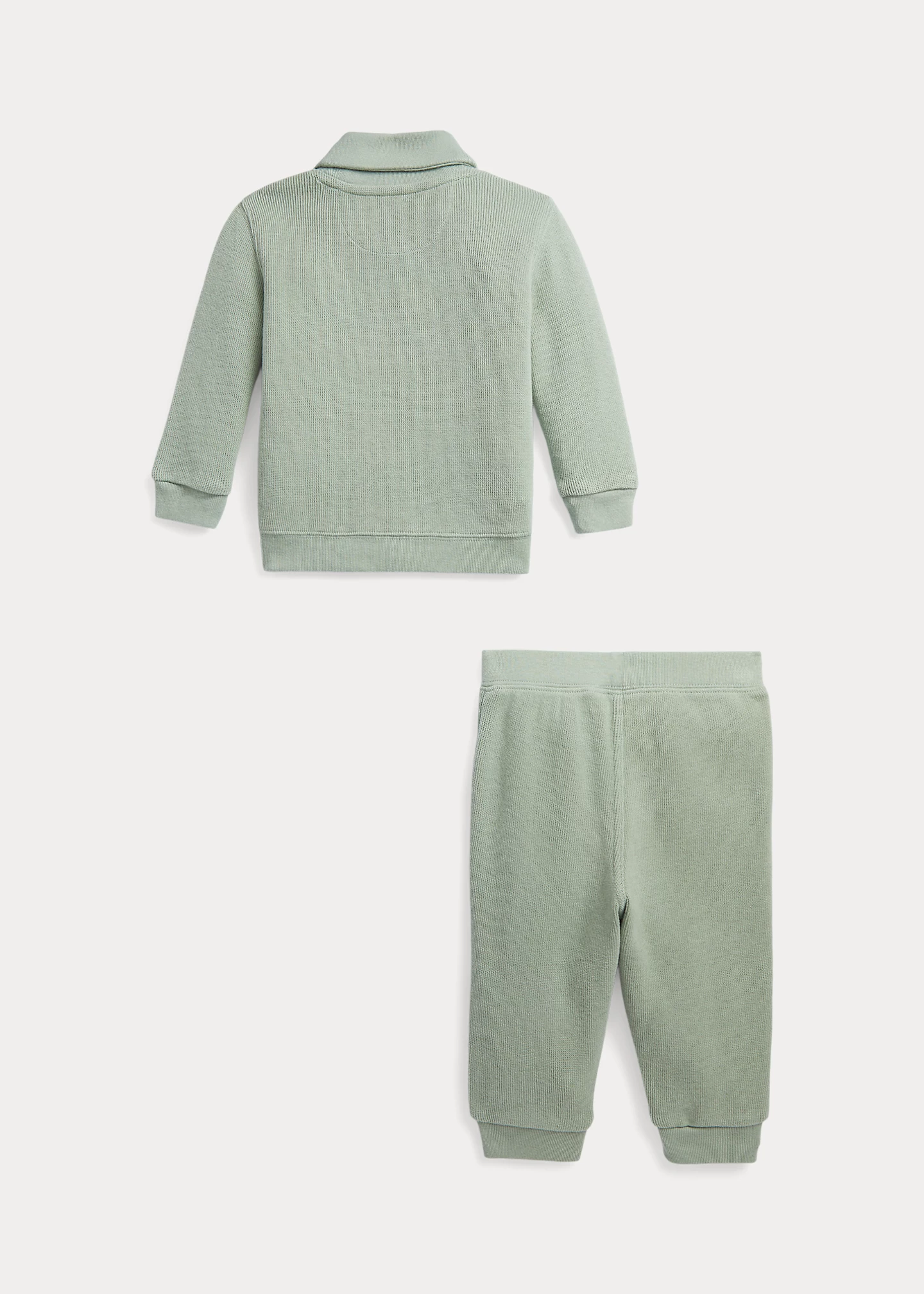 French-Rib Cotton Pullover & Pant Set