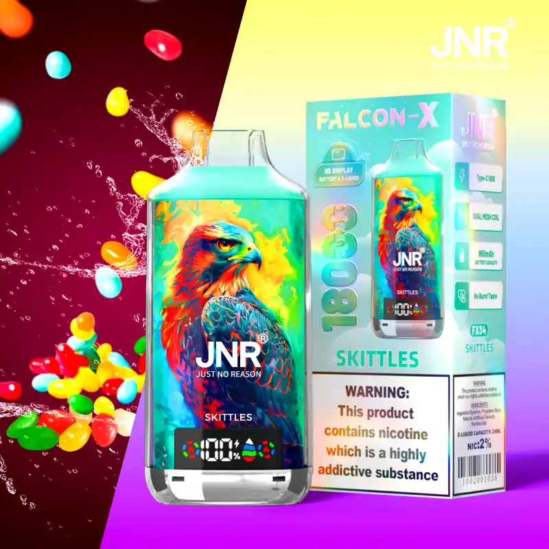 JNR - Falcon X - 18K Puffs - Disposable Vape - Skittles