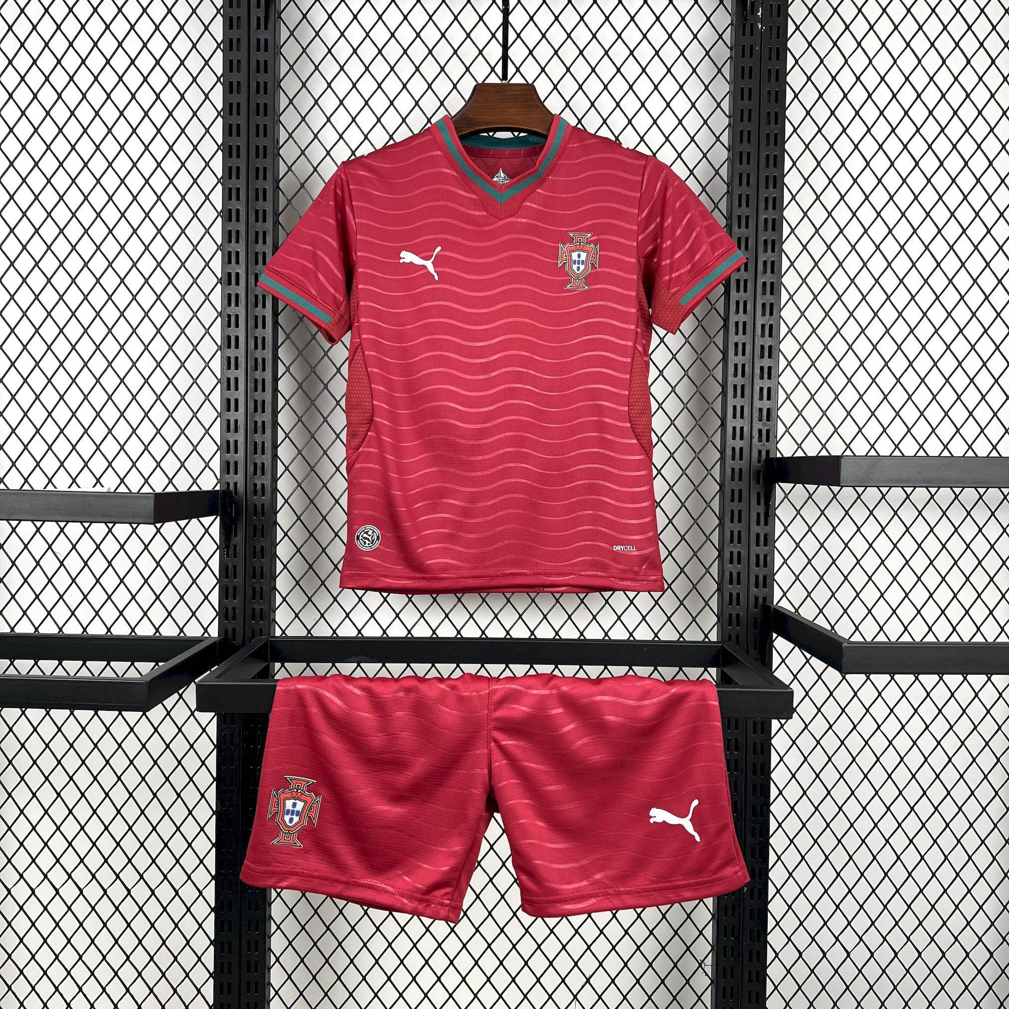2026 Portugal Home Shirt Kids Size