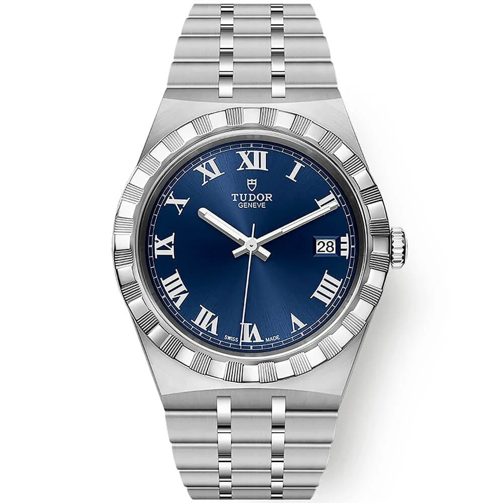 [2026 Mirror Grade]TUDOR Royal 38mm Blue Roman Dial Automatic Bracelet Watch M28500-0005