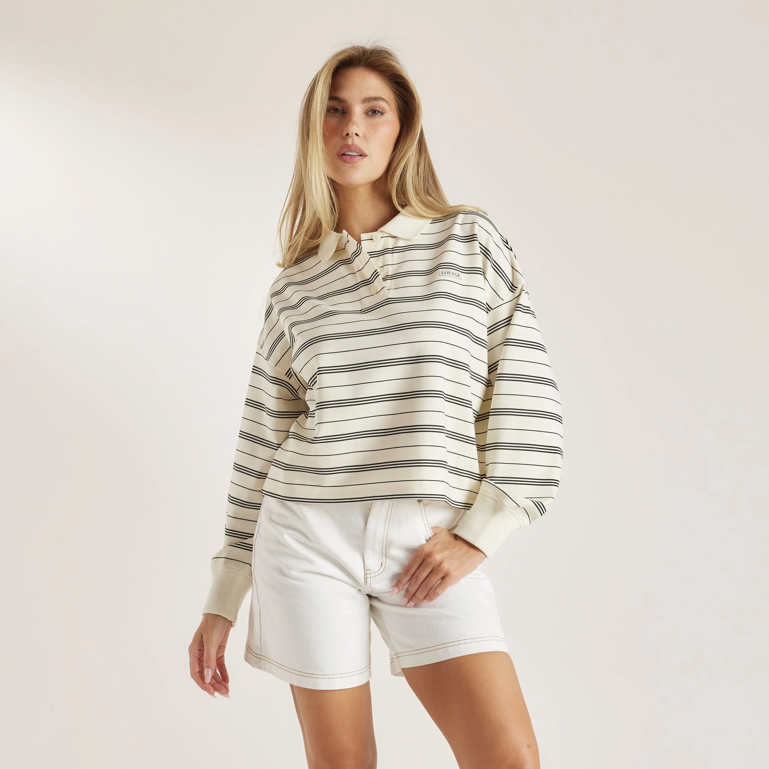 Striped Rugby Shirt - Cream