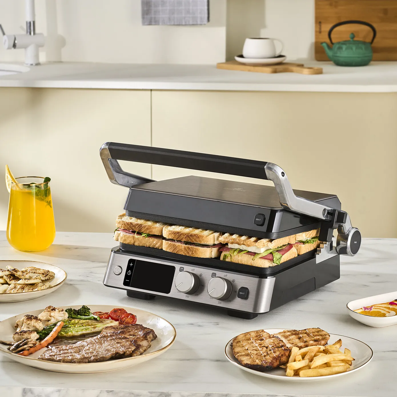 Grille et Toaster Karaca Compact Steel Sear and Grill Inox 2008