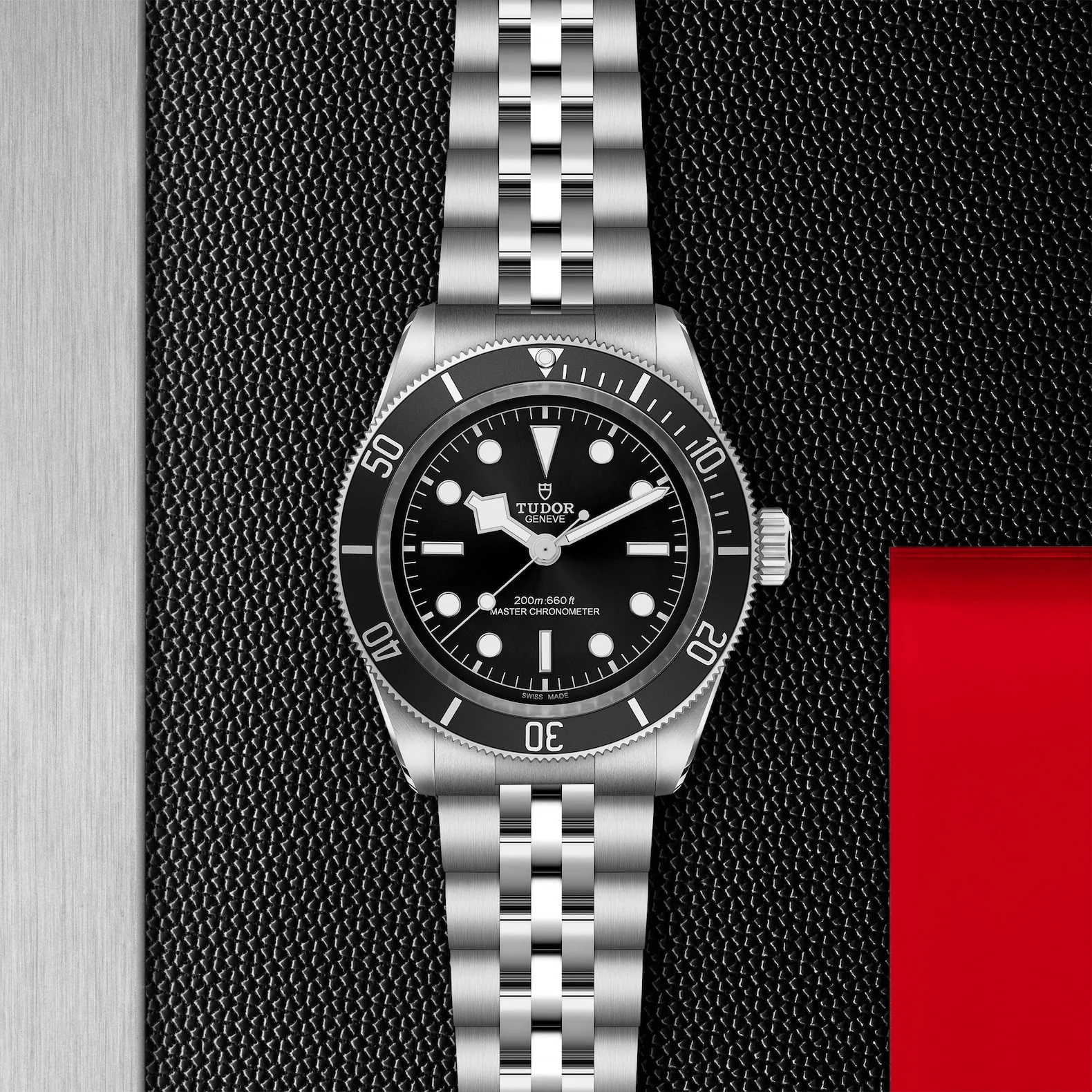 [2026 Mirror Grade]Black Bay 41mm Black Dial & Bezel Men's Five-Link Bracelet Watch