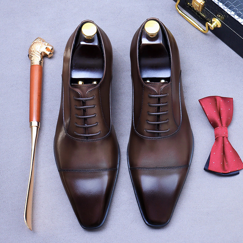 Men’s business formal Oxford leather shoes 68896