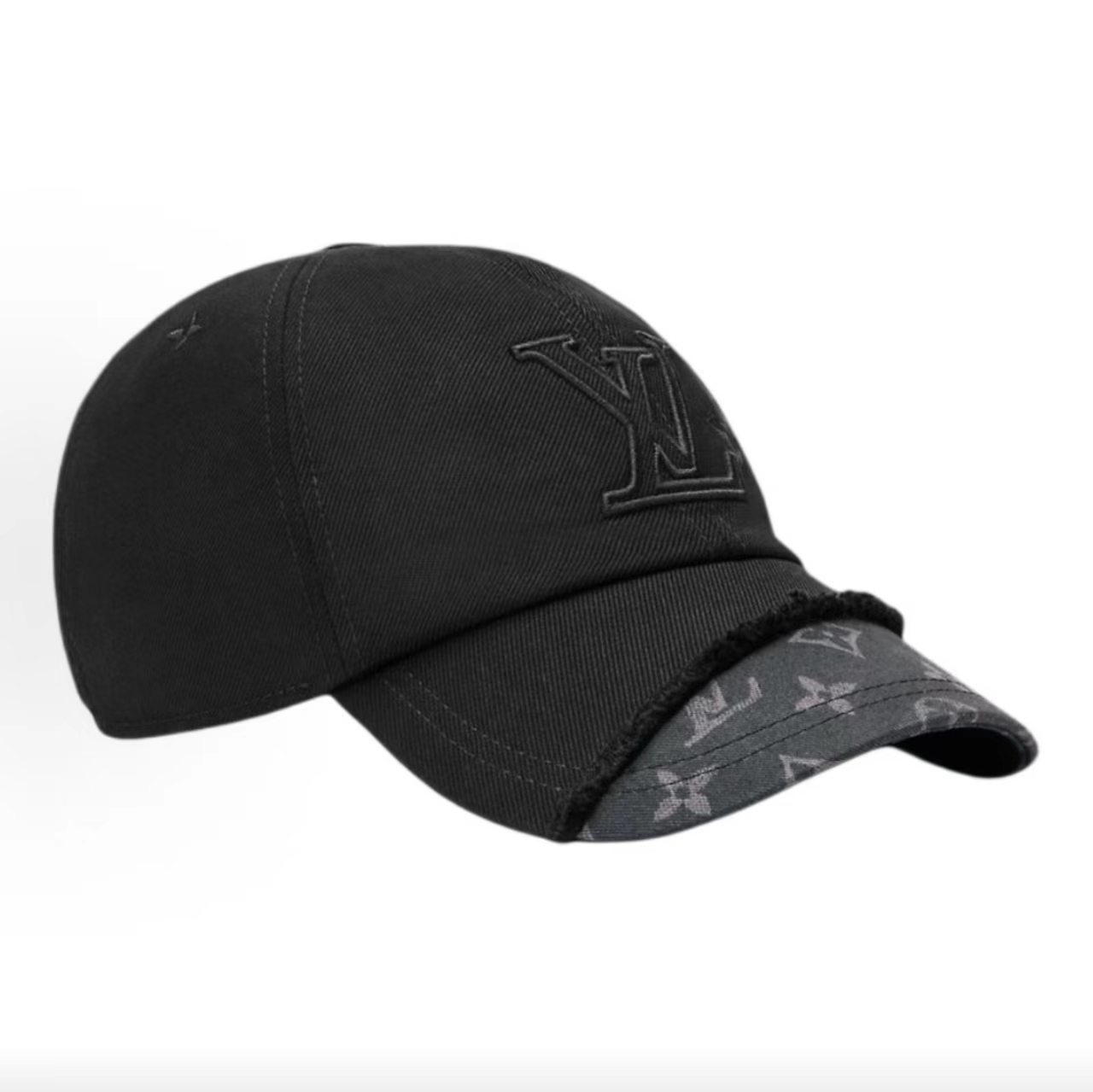 Louis Vuitton Distressed Monogram Baseball Cap