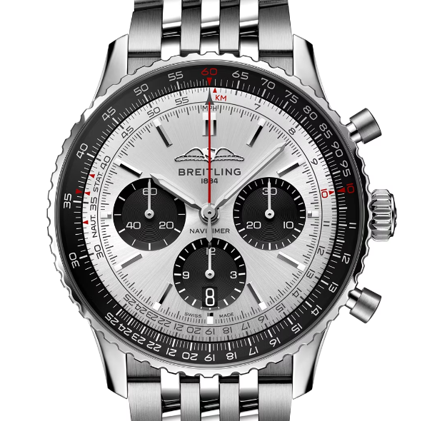 [2026 Mirror Grade]Breitling AB0138241G1A1 Navitimer B01 Silver Dial - Νew