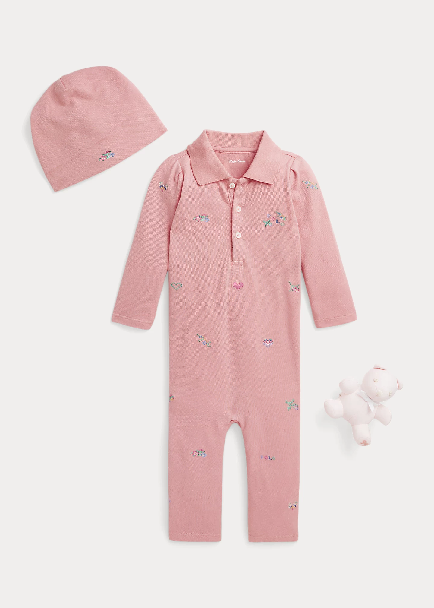 Embroidered Mesh 3-Piece Gift Set