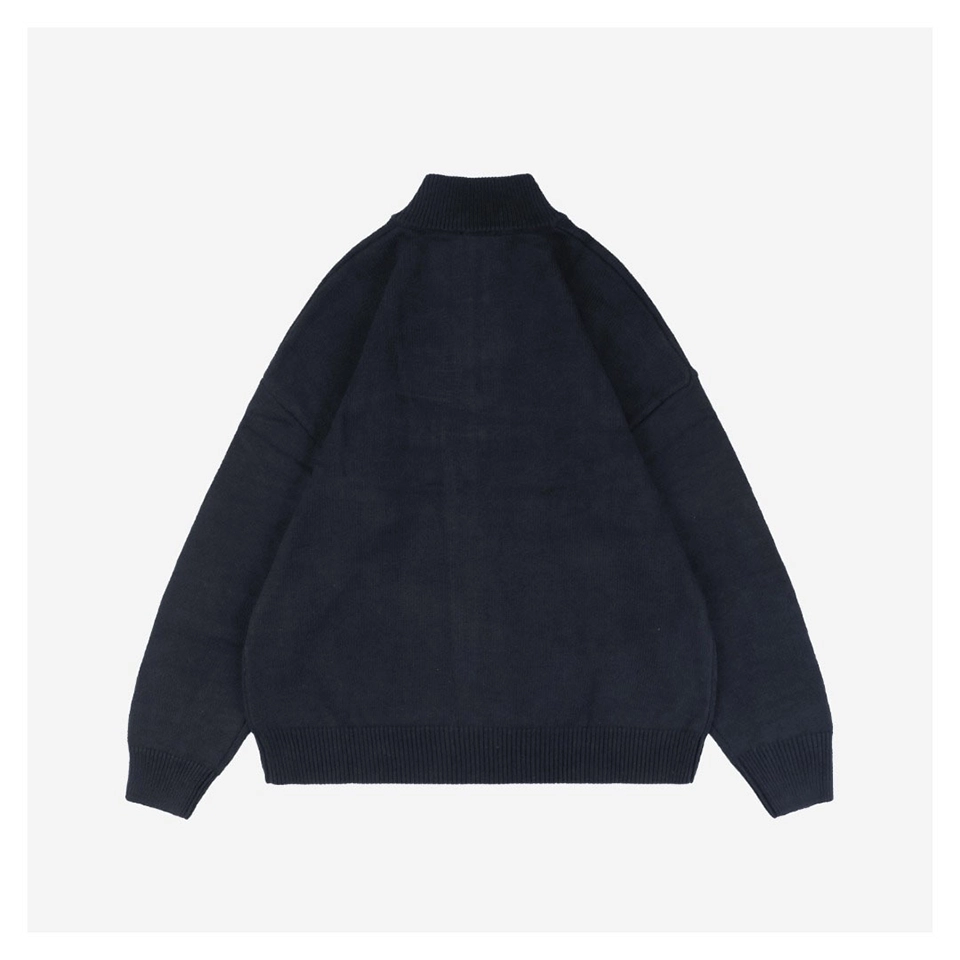 Carhartt Lettering Half-Zip Sweater Black