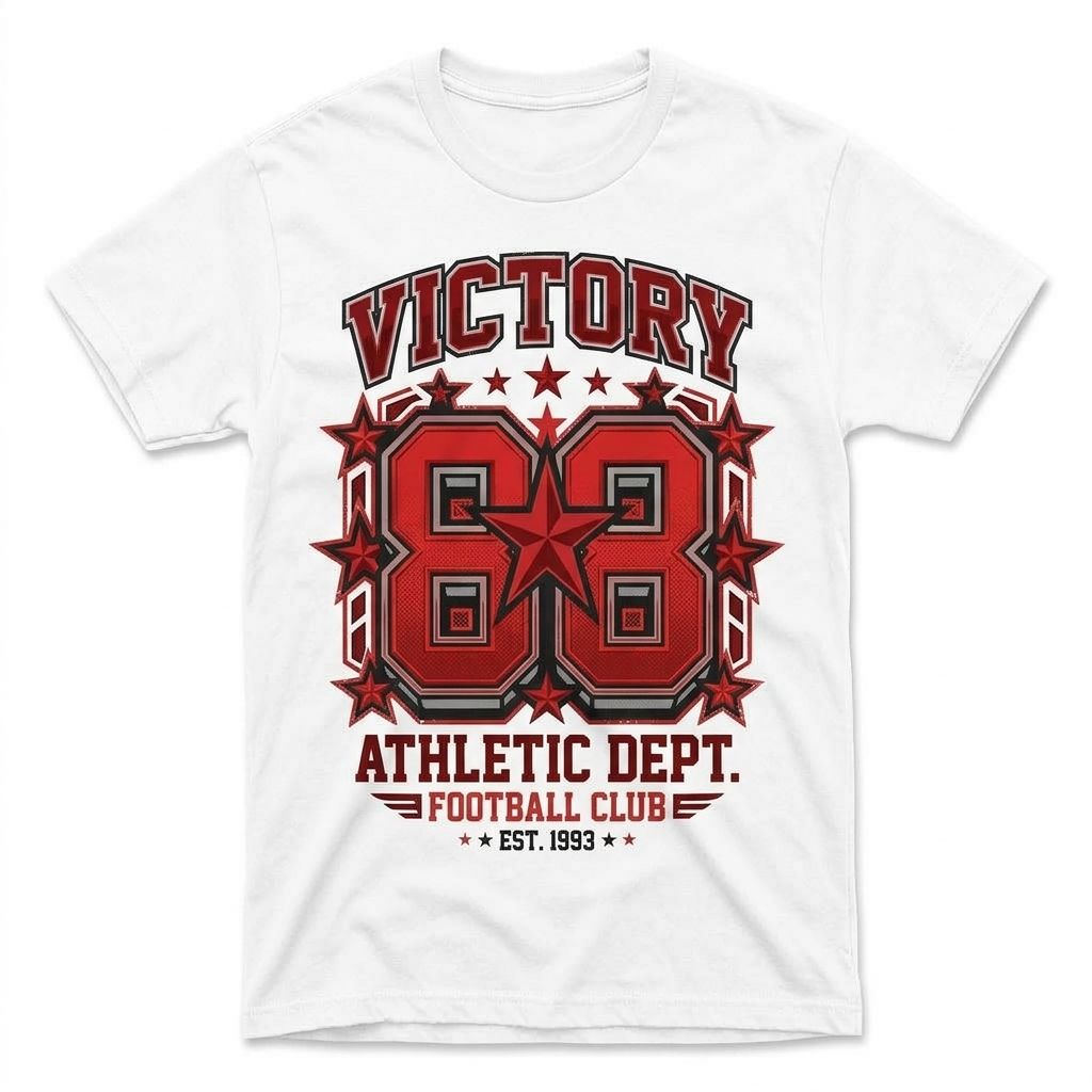 Unisex Loose Fit T-Shirt 100% Cotton Soft Comfortable Summer Casual Printed Top Soccer