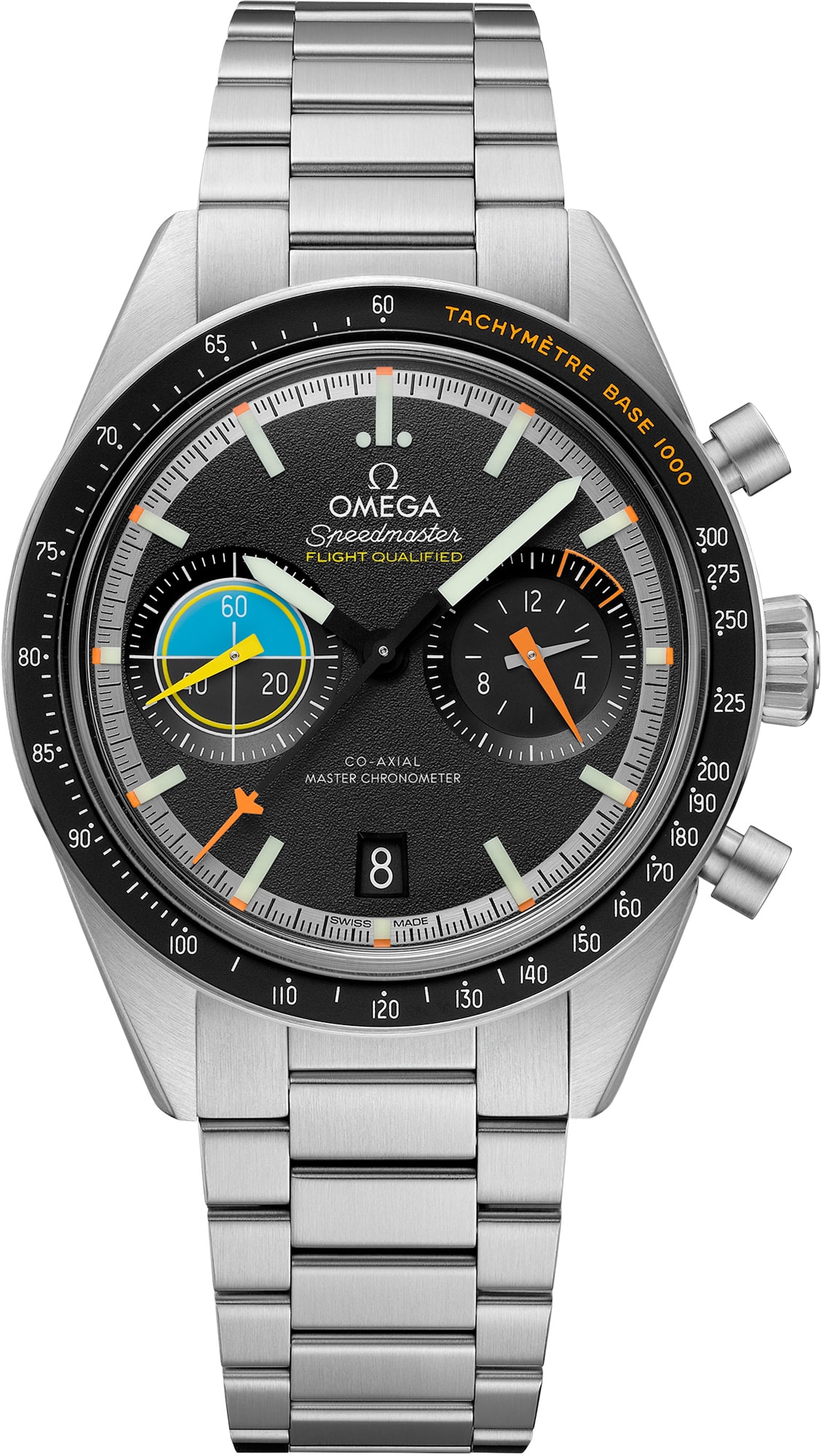 [2026 Mirror Grade]2025 Omega 332.10.41.51.01.002 Speedmaster Pilot Steel on Steel 40.85mm