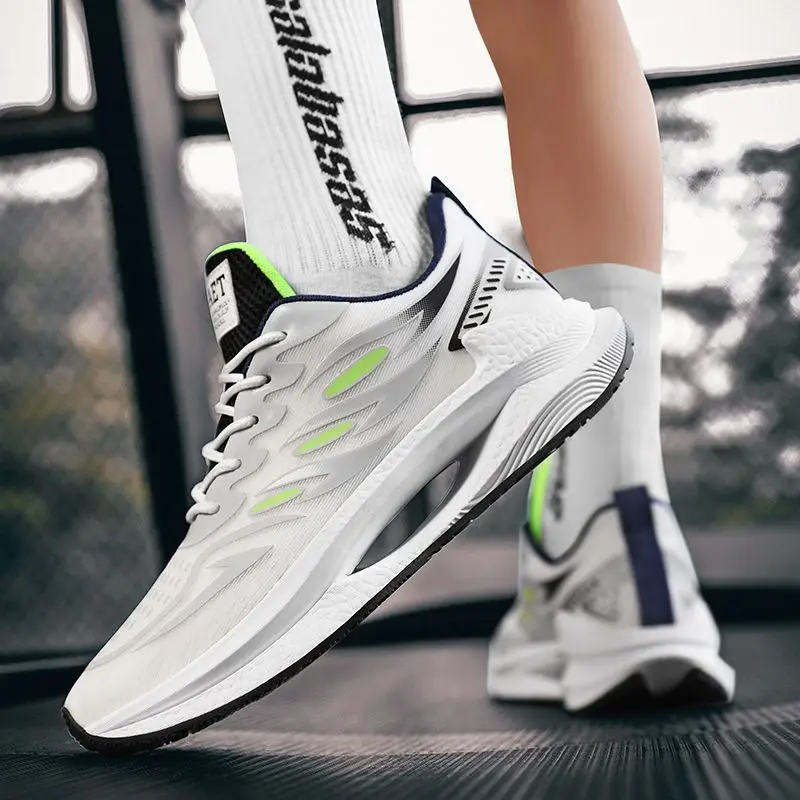 Breathable Running Shoes with Height Enhancement – Lightweight Low-Top Sneakers