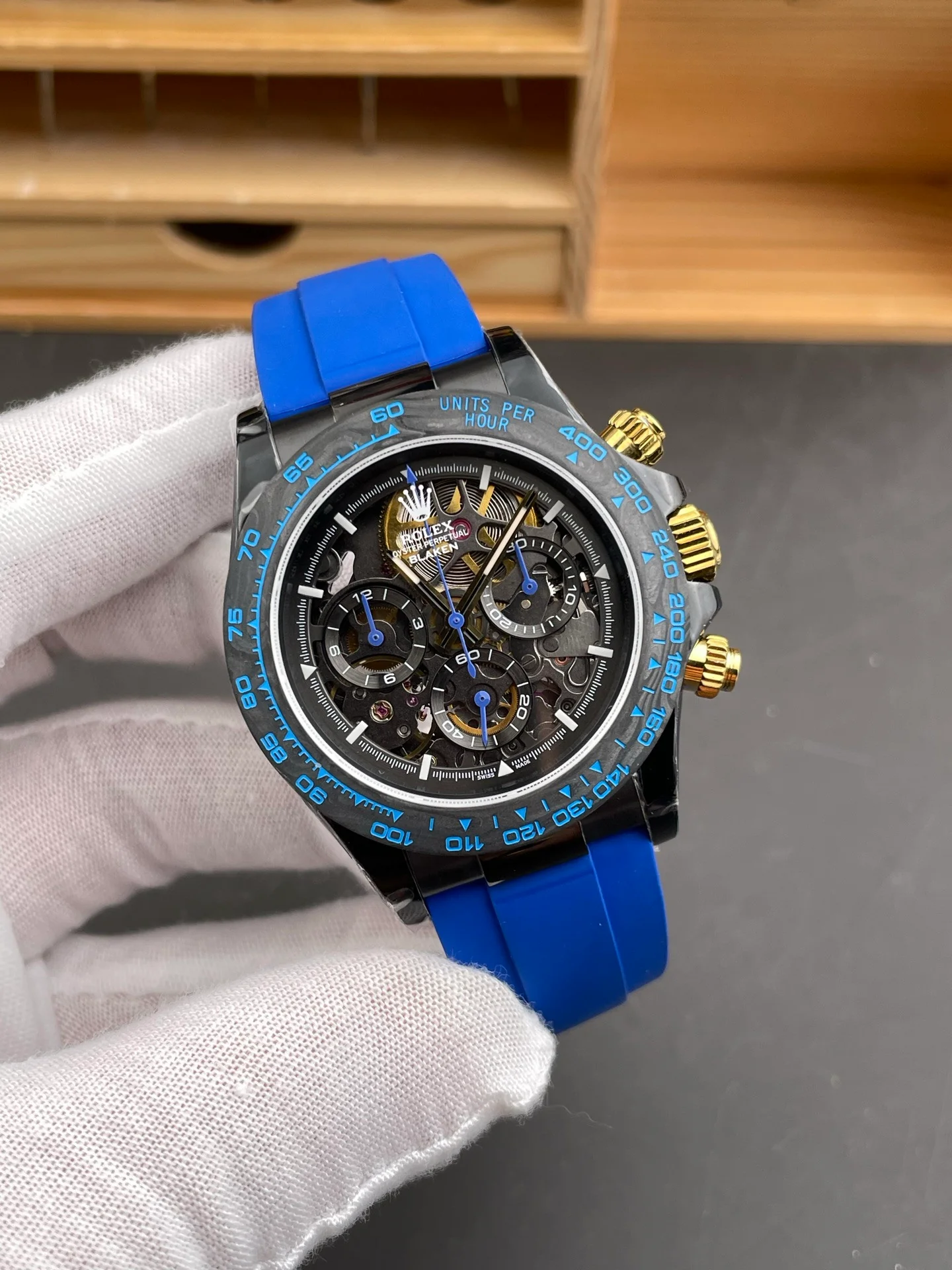 Skeleton Daytona Black Steel