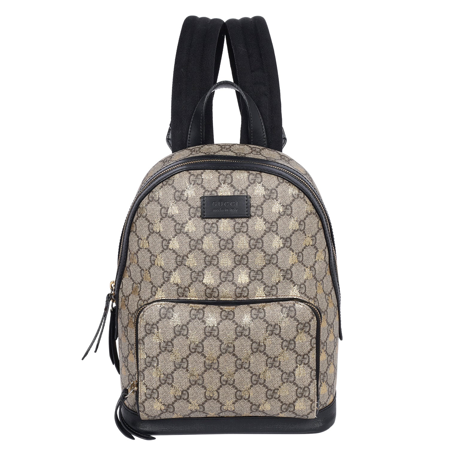 GG Supreme Monogram Bees Small Day Backpack