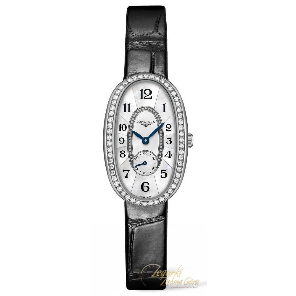 [2026 Mirror Grade]Longines Women's L23060830 Symphonette Diamond Black Leather Watch