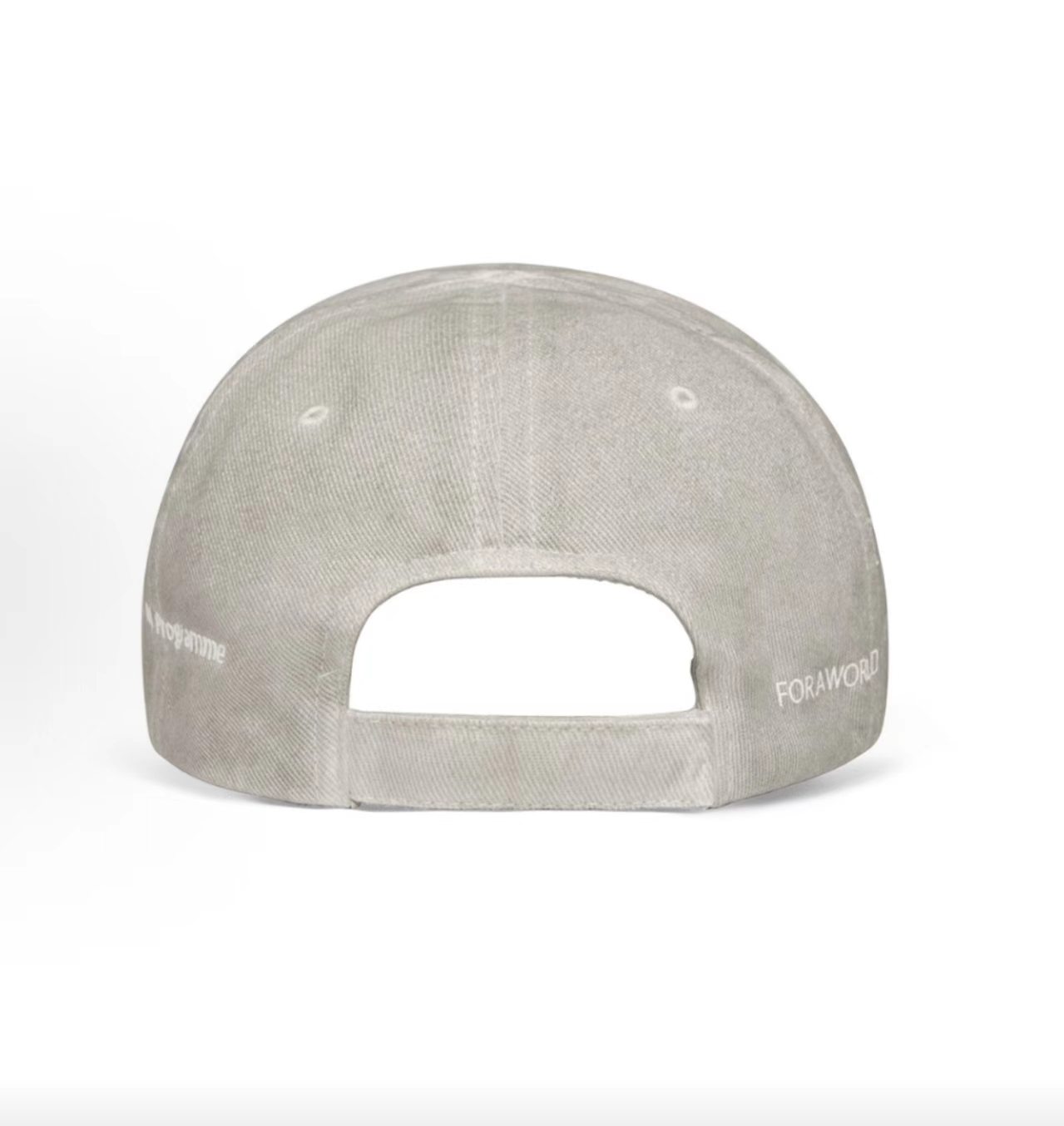 Balenciaga WFP World Food Programme Light Grey Baseball Cap
