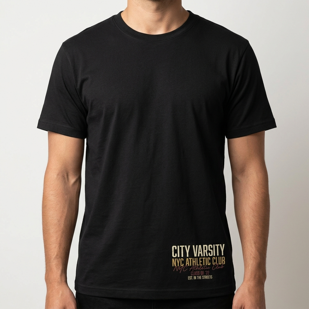 City Varsity Tee, Vintage Athletic Graphic T-Shirt, Unisex Streetwear Shirt CityTee3