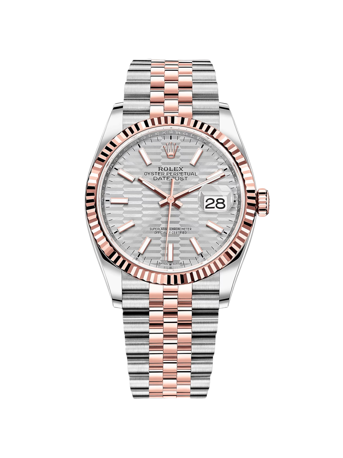 [2026 Mirror Grade]RLX  Datejust 36mm 126231 Silver Fluted Motif Dial Jubilee Bracelet