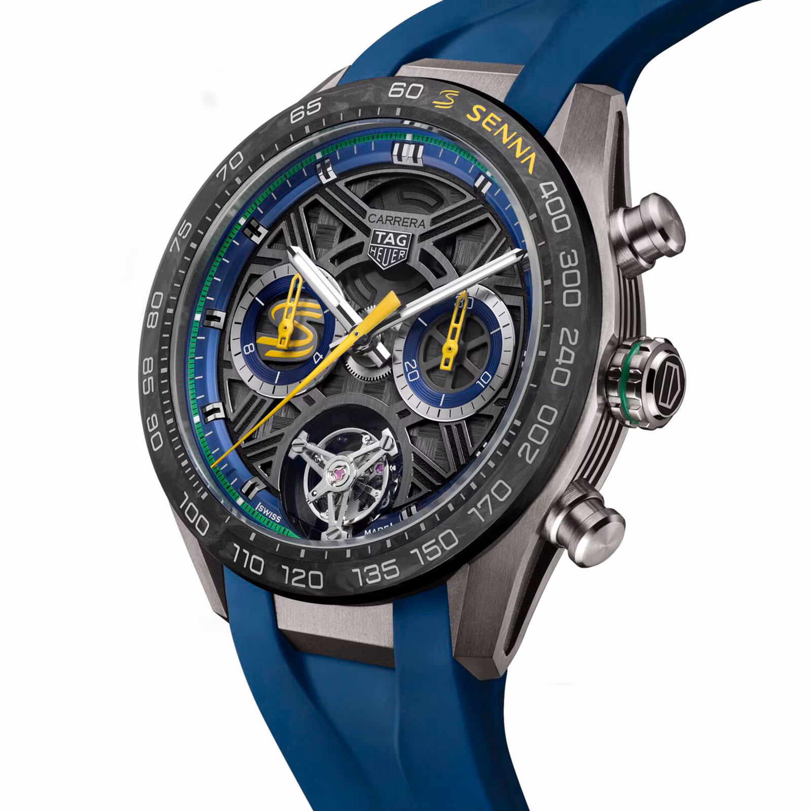 [2026 Mirror Grade]TAG Heuer Carerra Chronograph Tourbillon Extreme Sport X Senna 44mm Limited Editon Mens Watch Blue CBU5081.FT6274