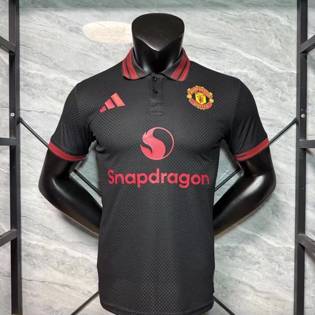 Manchester United Authentic Black Special Edition Football Jersey Shirt 2025/26