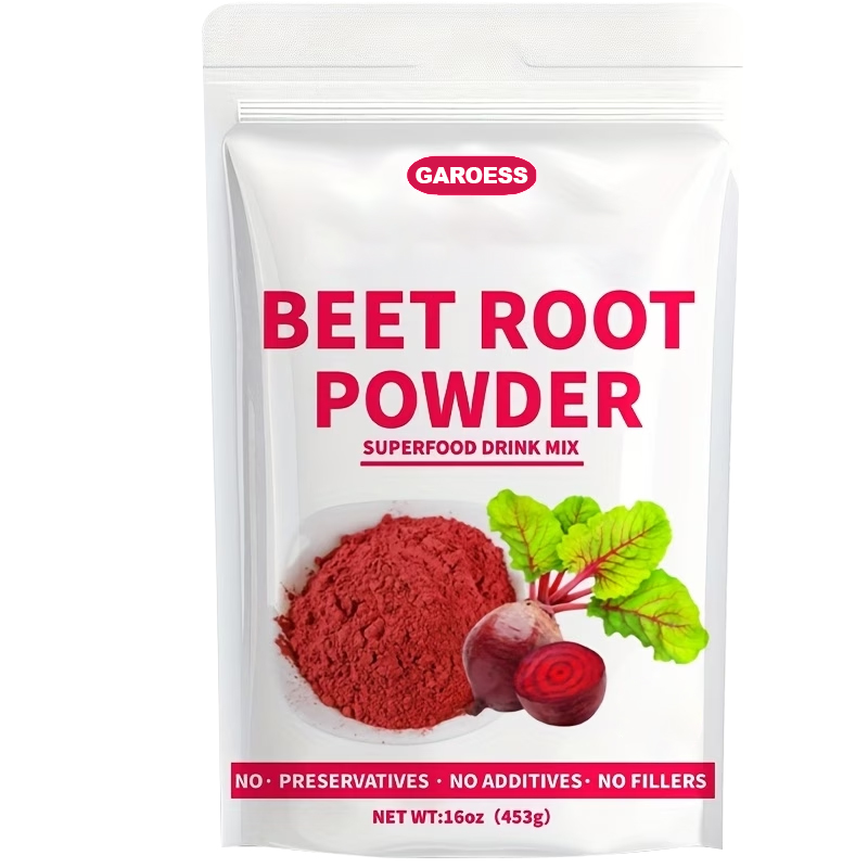 Organic Beetroot Powder (1 Pound) Natural Beetroot Juice Powder, Superfood, High-quality Beetroot Concentrate Powder - Used In Salads, Beverages, Baking, And Milkshakes.