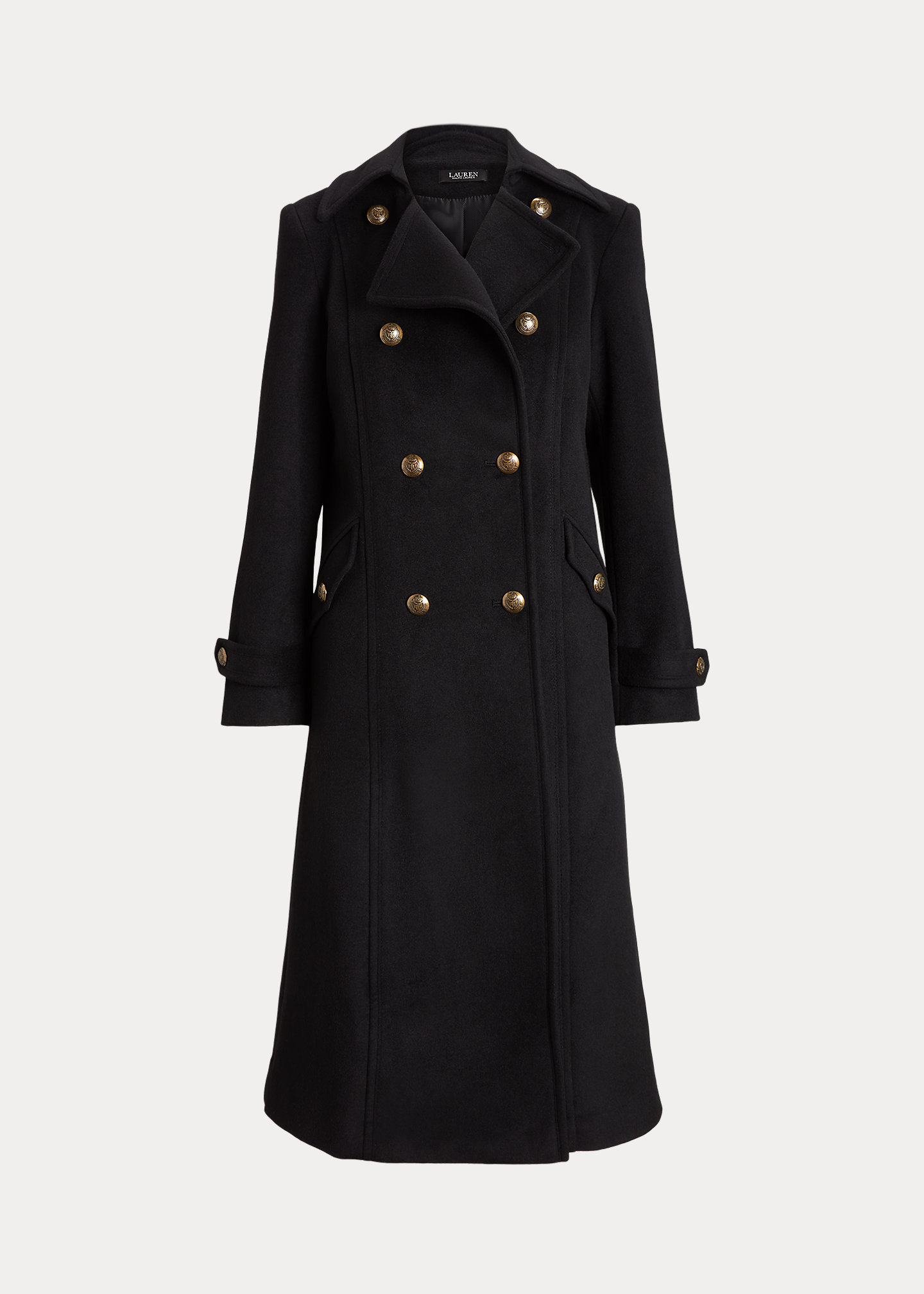 Wool-Blend Double-Breasted Coat
