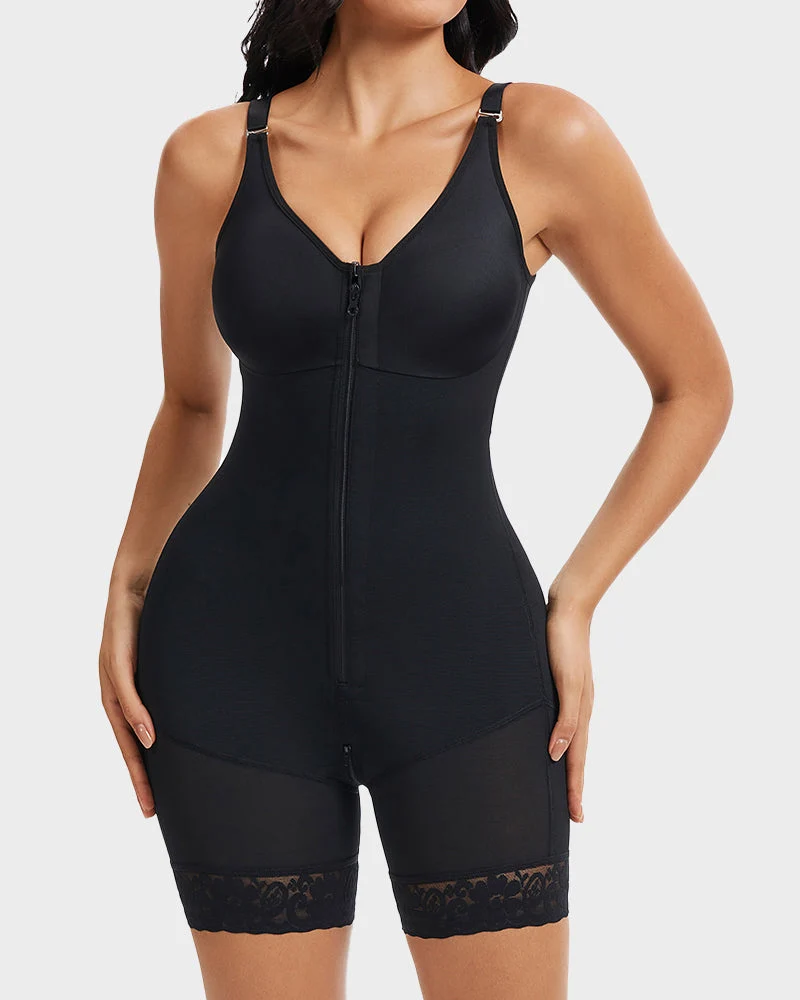 Tummy Control Butt Lifter Shaper with Zipper Crotch Fajas Colombianas