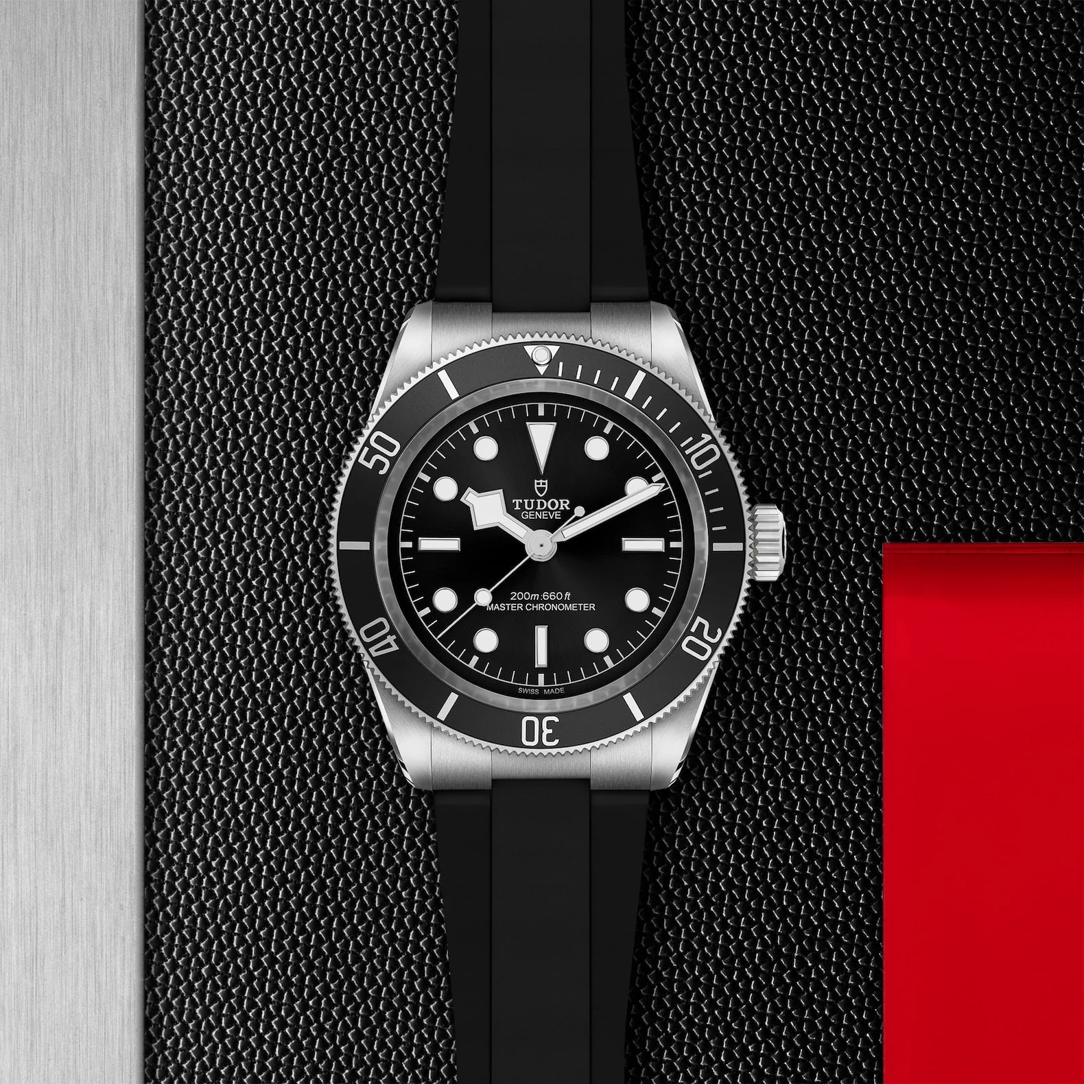 [2026 Mirror Grade]Black Bay 41mm Black Dial & Bezel Men's Rubber Strap Watch