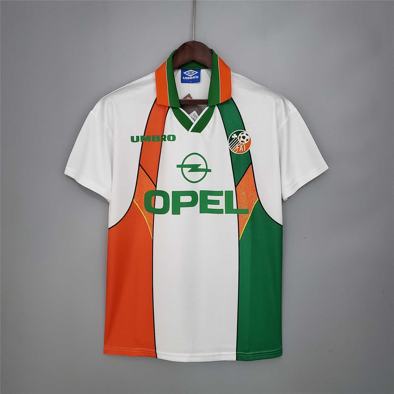 Ireland Retro Soccer Jersey Away Custom Shirt 1994-96