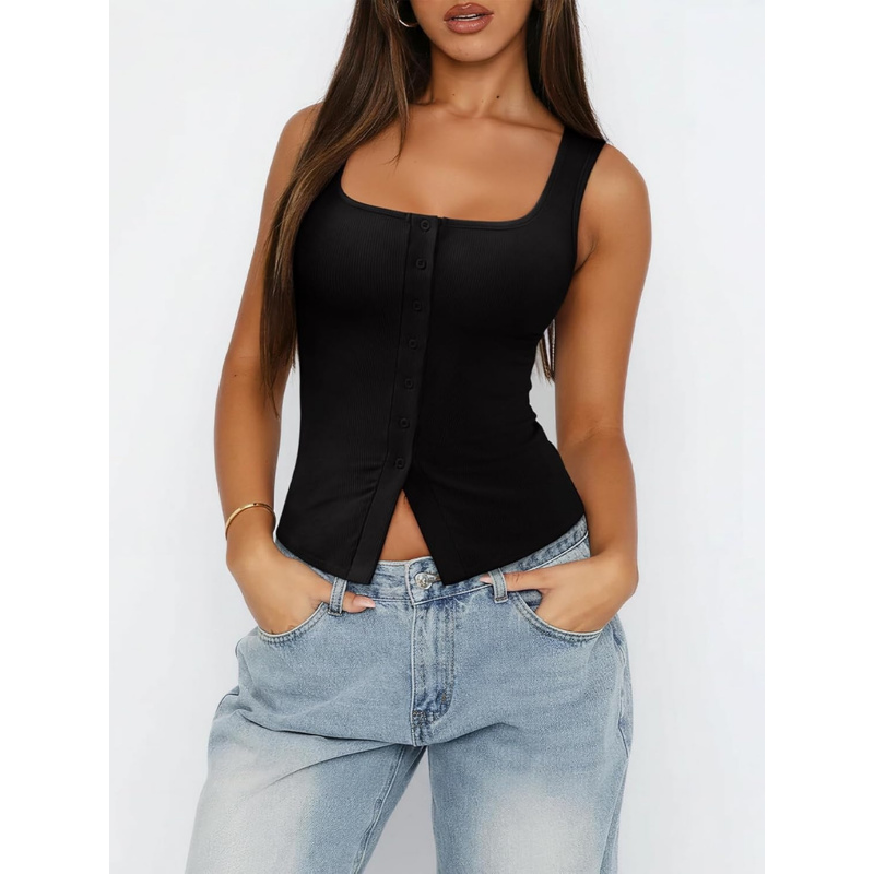 Women's Going Out Tops Cute Ribbed