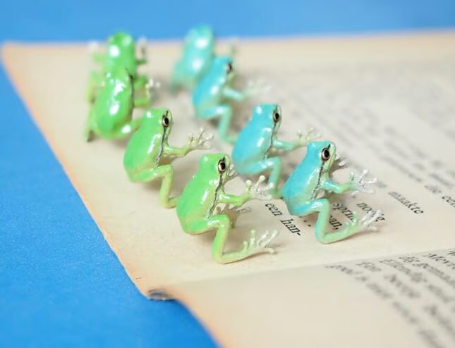 🐸Tree Frog Ring & Earrings