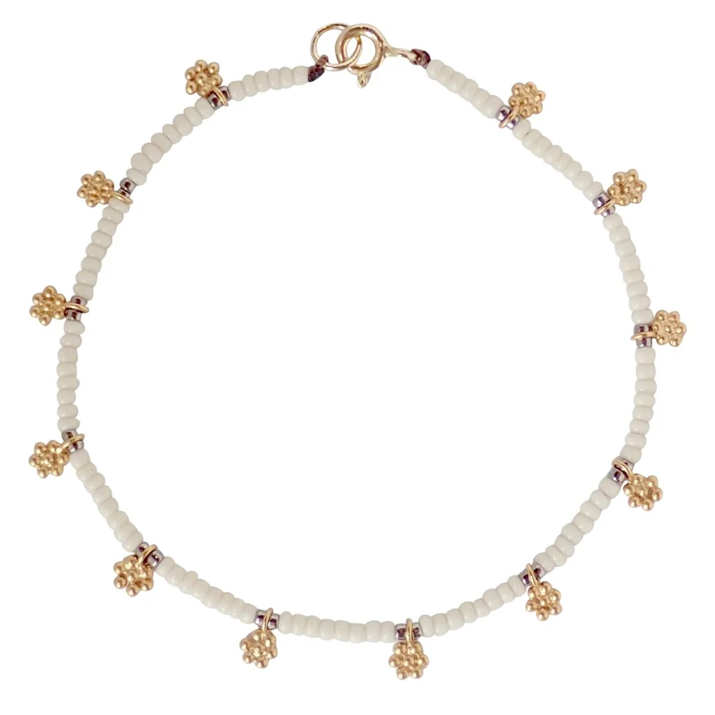 Thai Daisy Bracelet - Gold