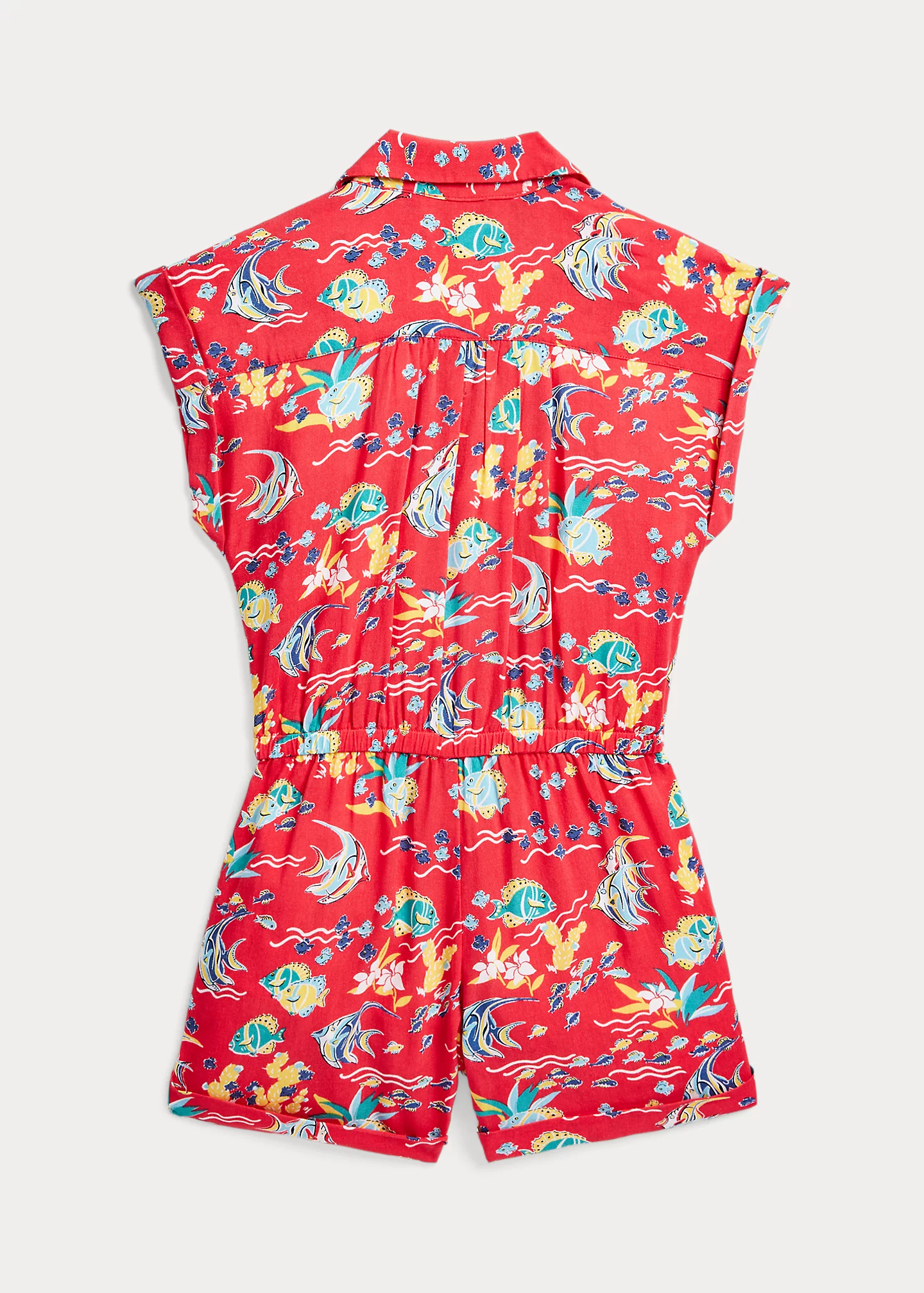 Tropical-Print Romper