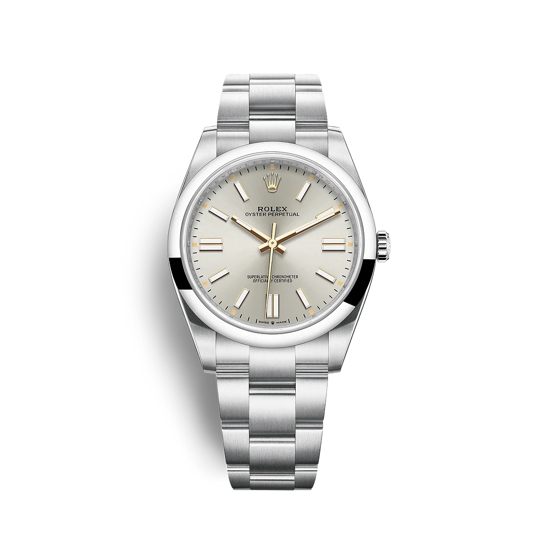 [2026 Mirror Grade]R124300 Oyster-Perpetual Silver - New