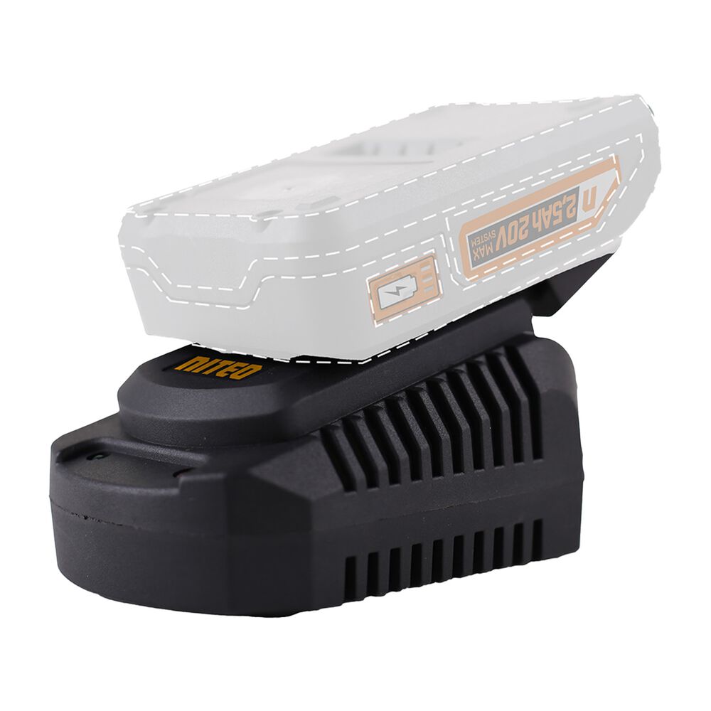 NITEO Ładowarka do akumulatorów Niteo 20 V Max, 2,4 A