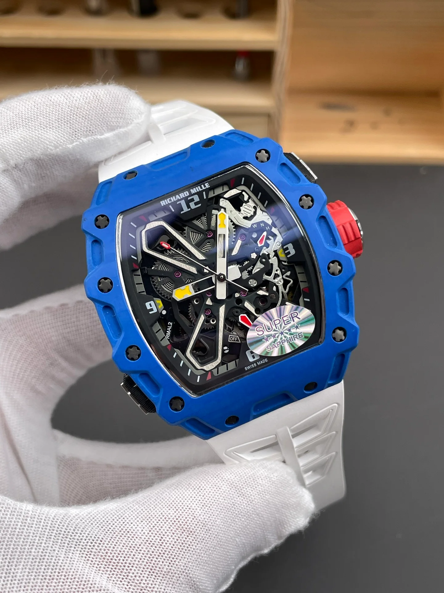 RM35-03 Carbon Fiber Blue