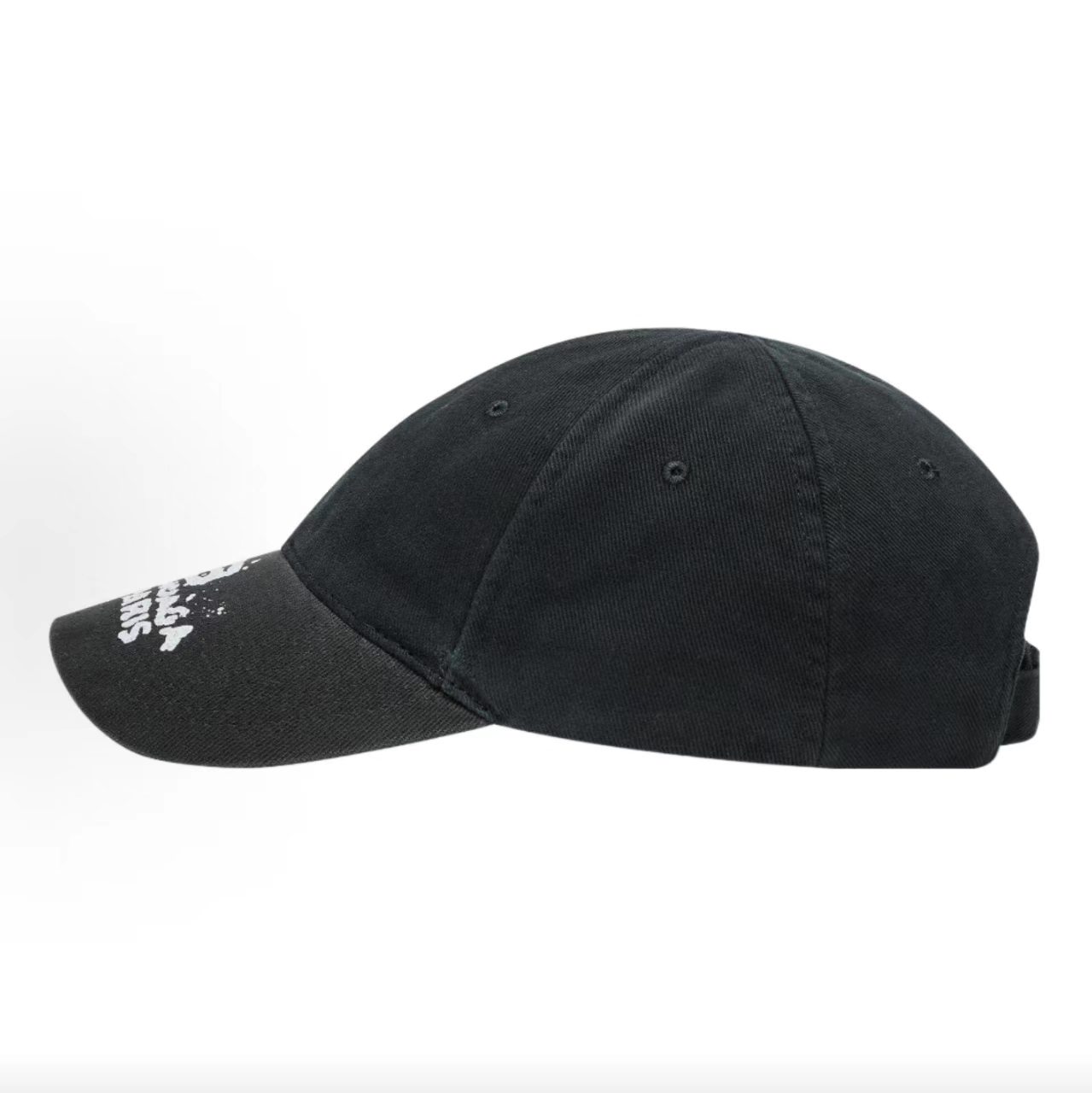 Balenciaga Spray BB Paris Black Baseball Cap