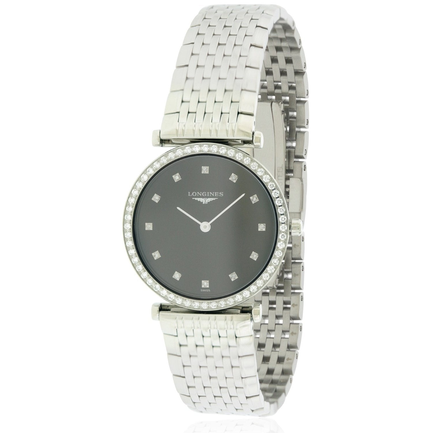 [2026 Mirror Grade]Longines Women's L45130586 La Grande Classique Diamond Stainless Steel Watch