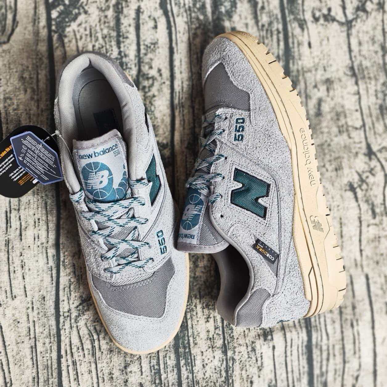 size? × New Balance 550 'Cordura Pack - Grey Cream'